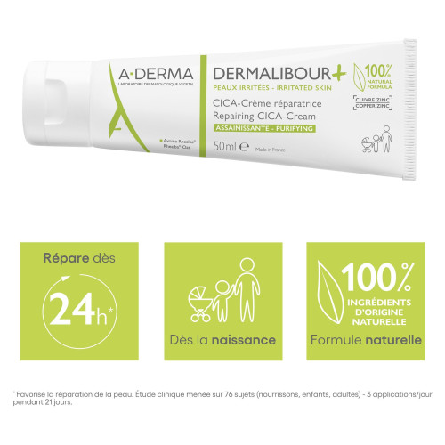 Crème A-Derma Dermalibour + CICA : Réparation & Apaisement Naturel