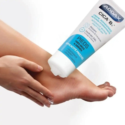 Crème ADDAX Pieds Abîmés : Réparation 3J + Hydratation 48h