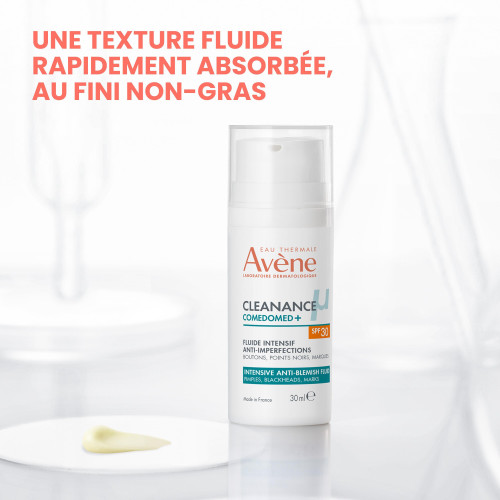 AVENE Comedomed+ SPF30 : Fluide Anti-Boutons & Protection Solaire