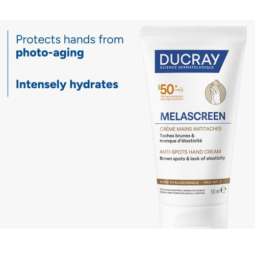 Ducray MELASCREEN Mains : Crème SPF50+ Anti-Taches 50ml