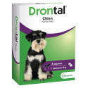 Drontal 150/50/50 mg : Vermifuge chien 10 kg - Traitement complet