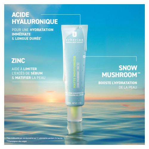 Erborian Matte Moisturizer : Hydratation 24h & Pores -53%