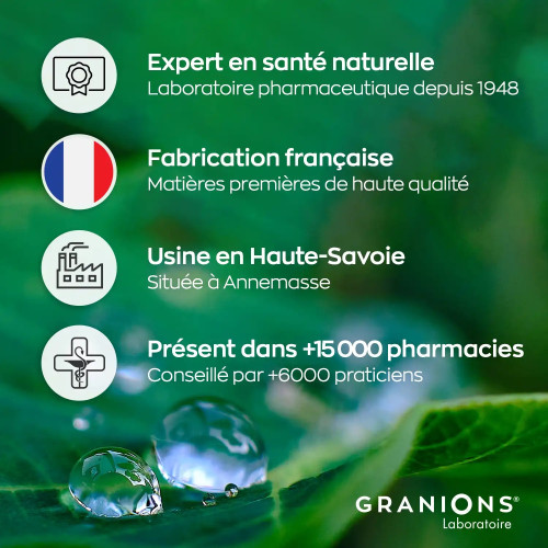 Granions Oméga 3 1000mg : 60 caps - Soutien cœur & cerveau
