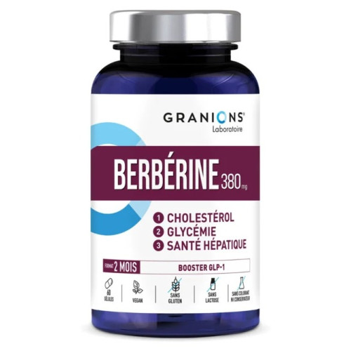 Berbérine Granions 380 mg : Équilibre glycémie & cholestérol