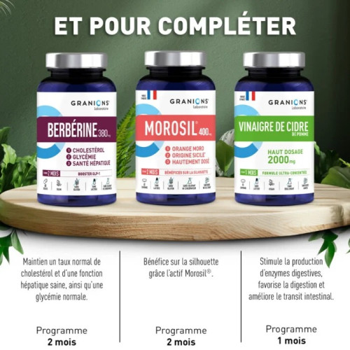 Berbérine Granions 380 mg : Équilibre glycémie & cholestérol
