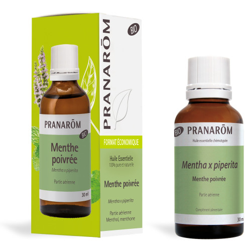 Huile Essentielle Menthe Poivrée Bio - Pranarôm 30ml