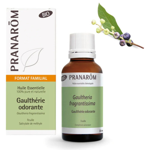 Huile Essentielle Gaulthérie Bio - Pranarôm 30ml | Soulagement Naturel