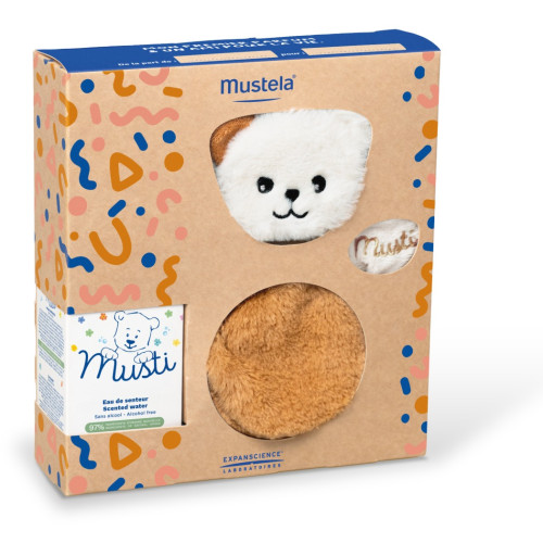 Coffret Mustela : Eau Parfumée Clay + Peluche - Dès la Naissance