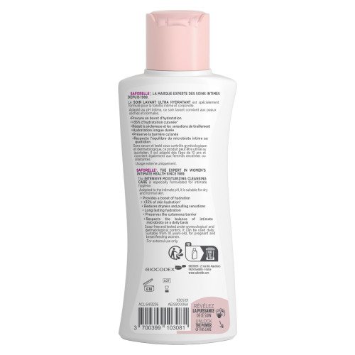 Soin Lavant Saforelle : Hydratation Ultra +35% - Peau Sèche & Irritée