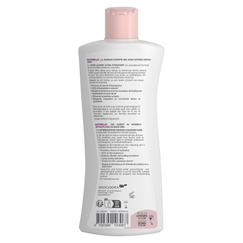 Soin Lavant Saforelle Ultra Hydratant - +35% Hydratation Intime