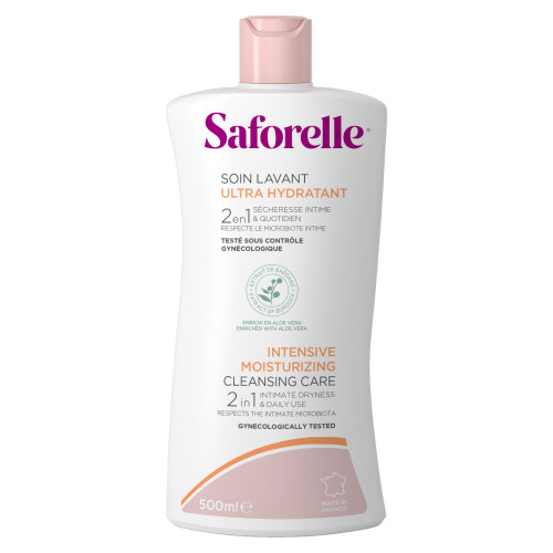 Saforelle Soin Lavant Ultra Hydratant 500ml - +35% Hydratation