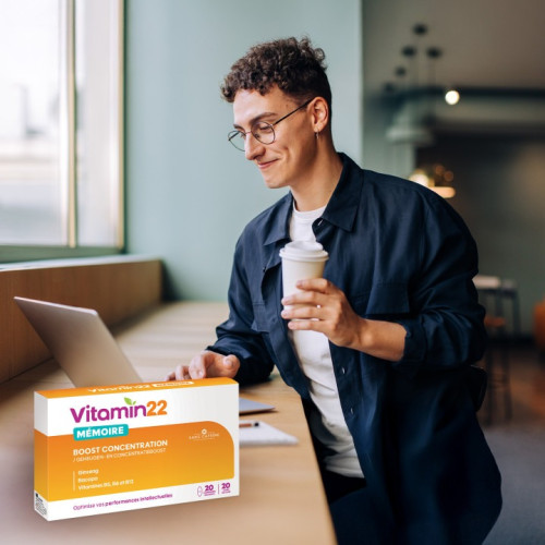 VITAMIN'22 Boost Concentration : Bacopa & Ginseng pour focus optimal