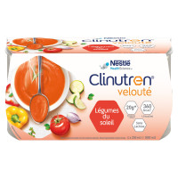 Soupe Clinutren Velouté Soleil 4x200ml : 20g Protéines & 360kcal