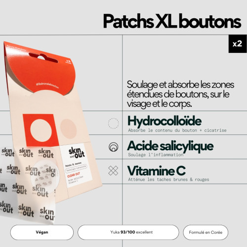 Coffret SKIN&OUT : Patchs Acné Hydrocolloïdes + Mini-Soin Stop-Boutons