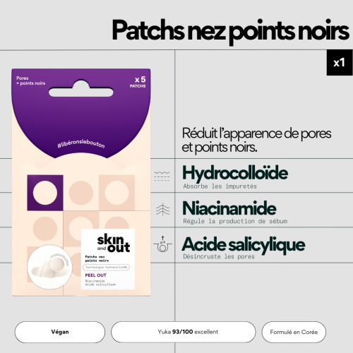 Coffret SKIN&OUT : Patchs Acné Hydrocolloïdes + Mini-Soin Stop-Boutons