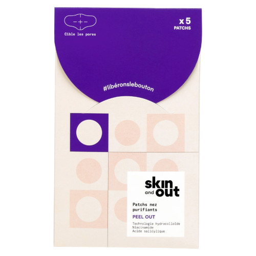 Patch Nez Purifiant SKIN&OUT : Élimine les points noirs efficacement