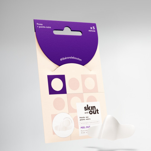 Patch Nez Purifiant SKIN&OUT : Élimine les points noirs efficacement