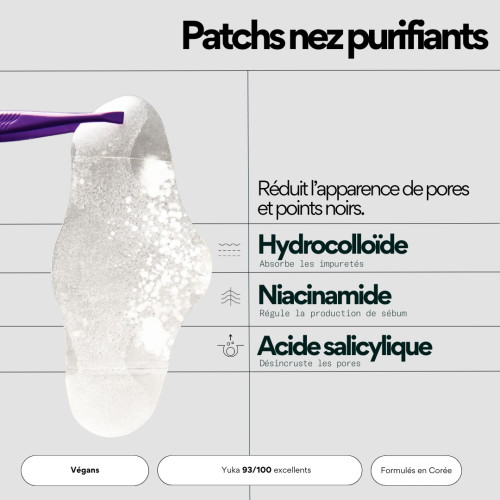Patch Nez Purifiant SKIN&OUT : Élimine les points noirs efficacement