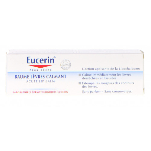 Eucerin Baume Lèvres Calmant 10mL - Hydratation Intense