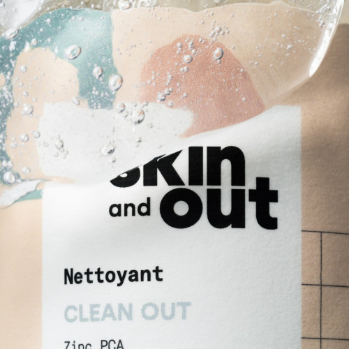 Nettoyant Clean OUT SKIN&OUT : Élimine imperfections, équilibre sébum