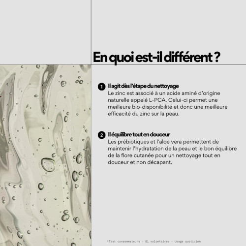 Nettoyant Clean OUT SKIN&OUT : Élimine imperfections, équilibre sébum