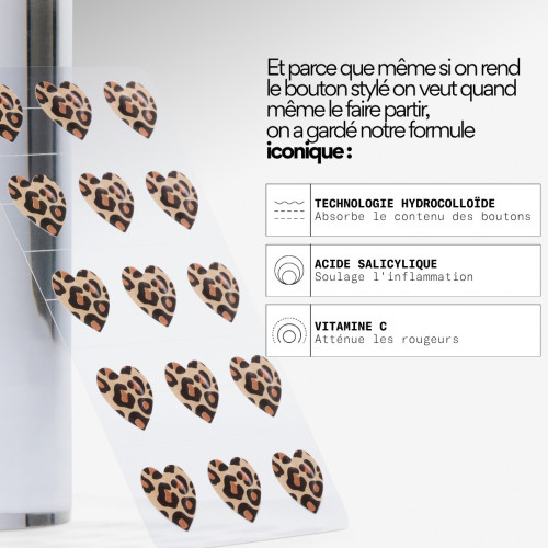 Patch boutons Léopard SKIN&OUT : Cicatrise & absorbe