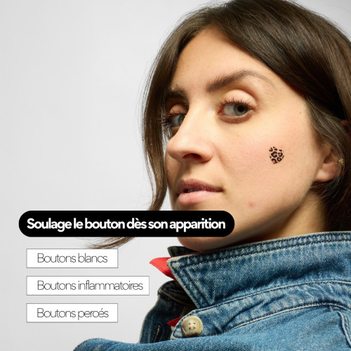 Patch boutons Léopard SKIN&OUT : Cicatrise & absorbe