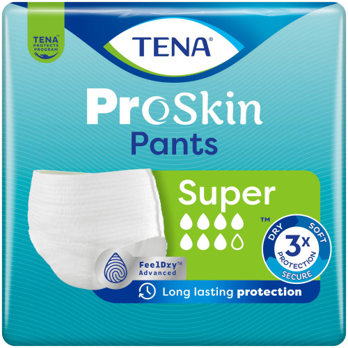 TENA Slip Absorbant ProSkin SUP L - Protection 12h, 2010ml, 12 unités