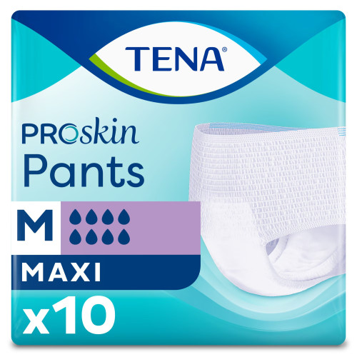 TENA Slip ProSkin : Protection 100% fuites, peau saine - Lot de 10