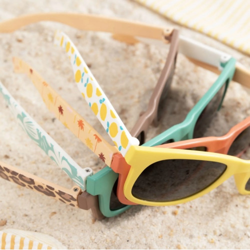 Lunettes sol enfants 1-3 ans LUC ET LEA - Protection UV 100% citron