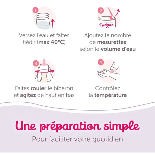 Lait Guigoz Relais 3 : Croissance optimale 1-3 ans, protéines adaptées