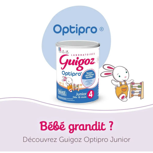 Lait Guigoz Relais 3 : Croissance optimale 1-3 ans, protéines adaptées