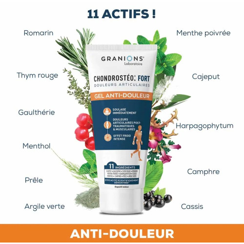 Gel Chondrostéo+ Fort : Soulagement articulaire rapide Granions