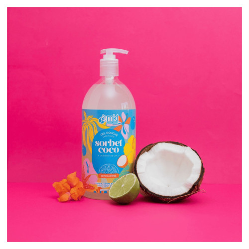 Gel Douche Sorbet Coco MKL - 1L, Fraîcheur & Douceur Naturelle