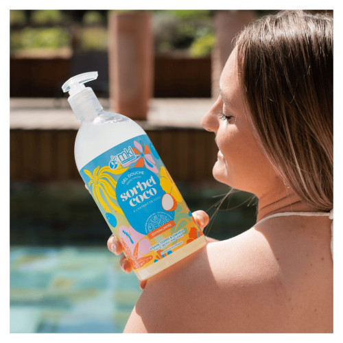 Gel Douche Sorbet Coco MKL - 1L, Fraîcheur & Douceur Naturelle