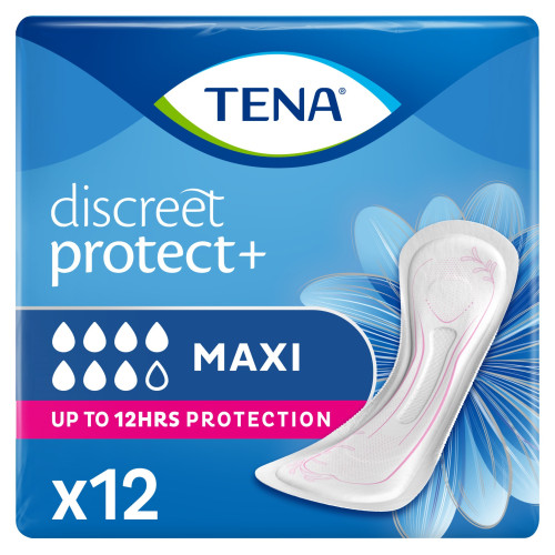 TENA Lady Maxi : Serviette anatomique anti-fuites urinaires puissantes