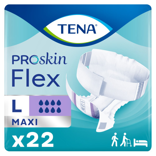 TENA FLEX MAXI Protec : Absorption ultra forte, 3700 ml, Sac/22