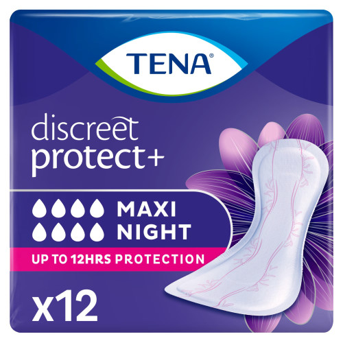 TENA Lady Protège-Nuit Adhésive : 12h anti-fuites, peau sèche