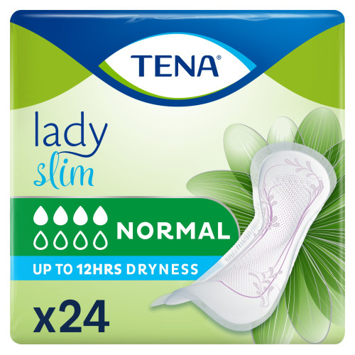 TENA LADY Prot Ana - Serviettes normales, fraîcheur 8h, 24 unités