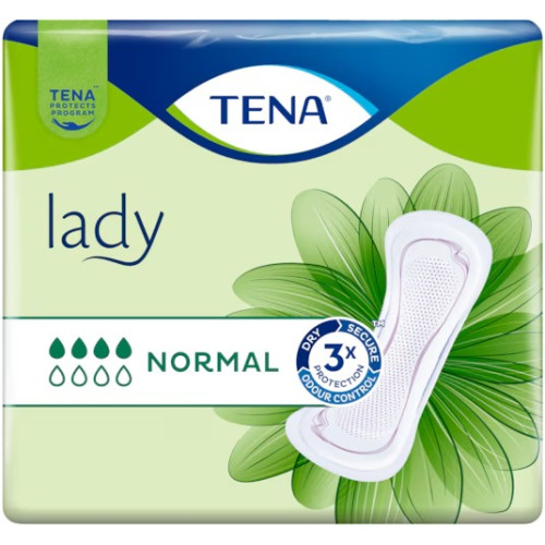 TENA LADY Prot Ana - Serviettes normales, fraîcheur 8h, 24 unités
