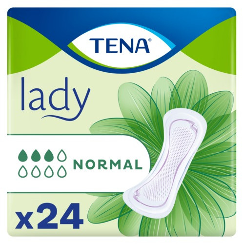 TENA LADY Prot Ana - Serviettes normales, fraîcheur 8h, 24 unités