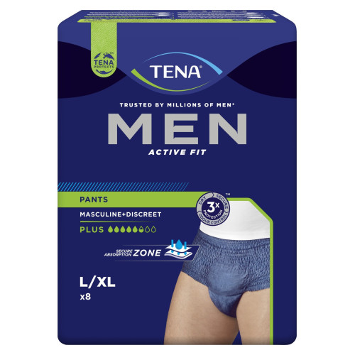 TENA Protec Urinaire Homme L - Absorption 1010ml, 8 Sacs