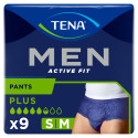 TENA Men Act Fit : Slips urinaires M, protection forte, 9 pièces