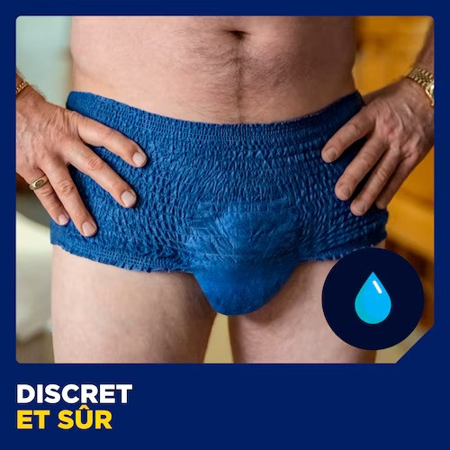 TENA Men Act Fit : Slips urinaires M, protection forte, 9 pièces
