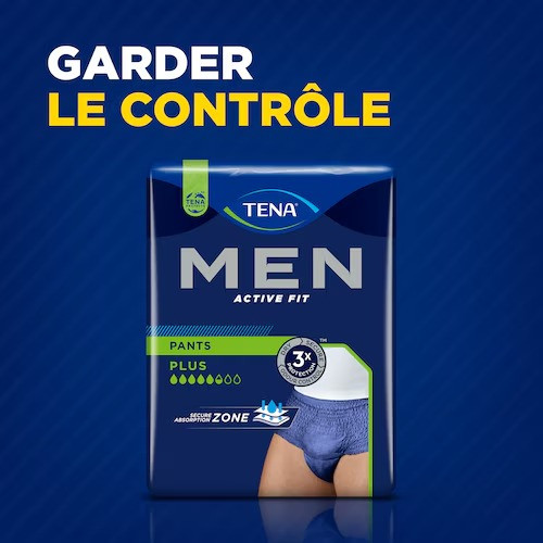 TENA Men Act Fit : Slips urinaires M, protection forte, 9 pièces