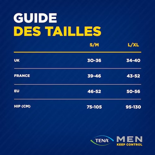 TENA Men Act Fit : Slips urinaires M, protection forte, 9 pièces