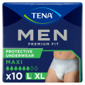 TENA Men Protec Urinaire Niv4 L - Slip absorbant maxi, 10 pièces