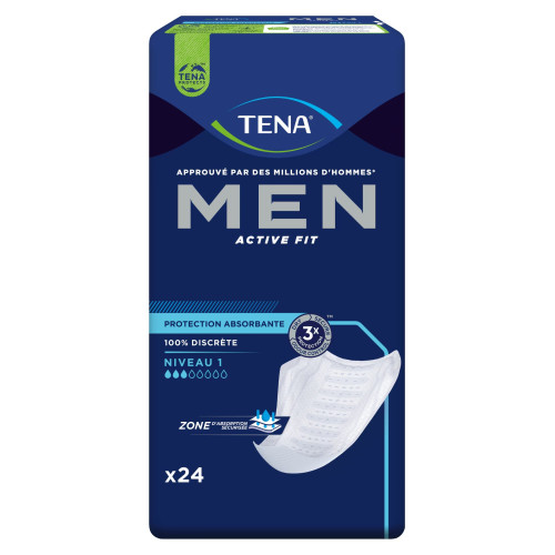 TENA MEN Protec Urinaire Niv 1 - 24 Unités : Fuites Légères Contrôlées