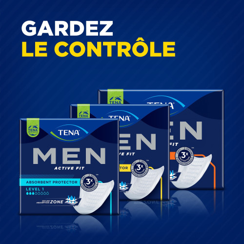 TENA MEN Protec Urinaire Niv 2 - 20 Unités | Fuites Modérées