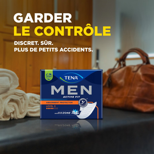 TENA Men Protec Urinaire Niv 3 - 16 Unités | Absorption 710 ml